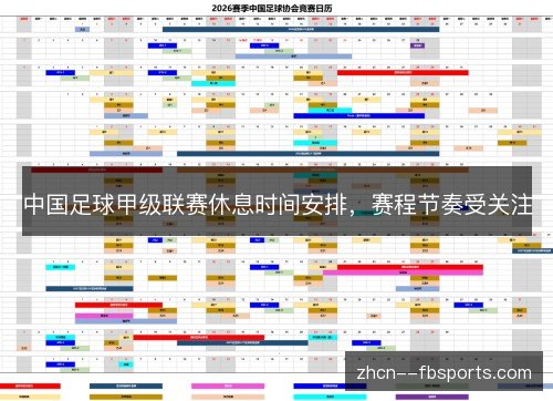 中国足球甲级联赛休息时间安排,赛程节奏受关注 中国足球甲级联赛休息时间安排,赛程节奏受关注